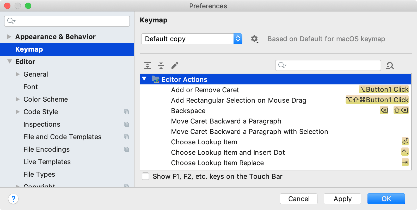 mac shortcut keys for selecting text